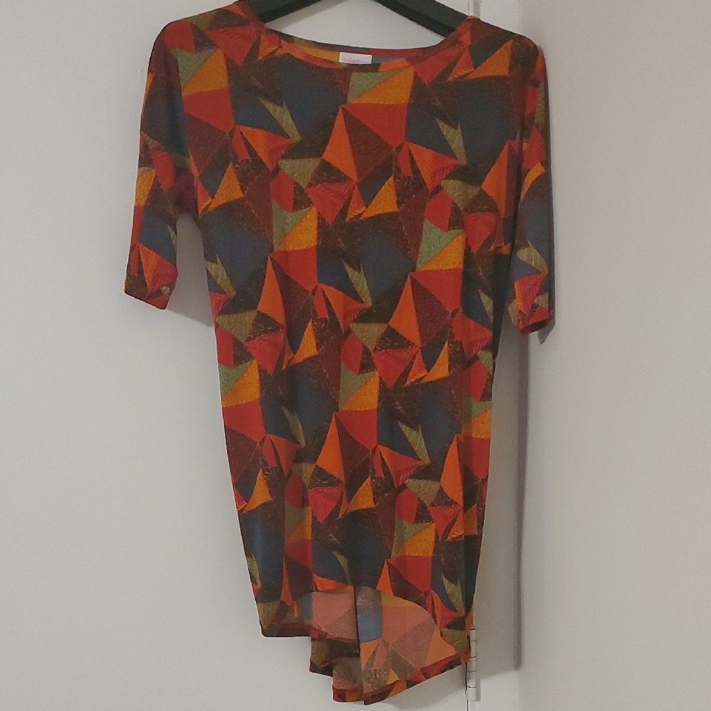 LuLaRoe Hi-Lo Geometric Short Sleeve Tunic